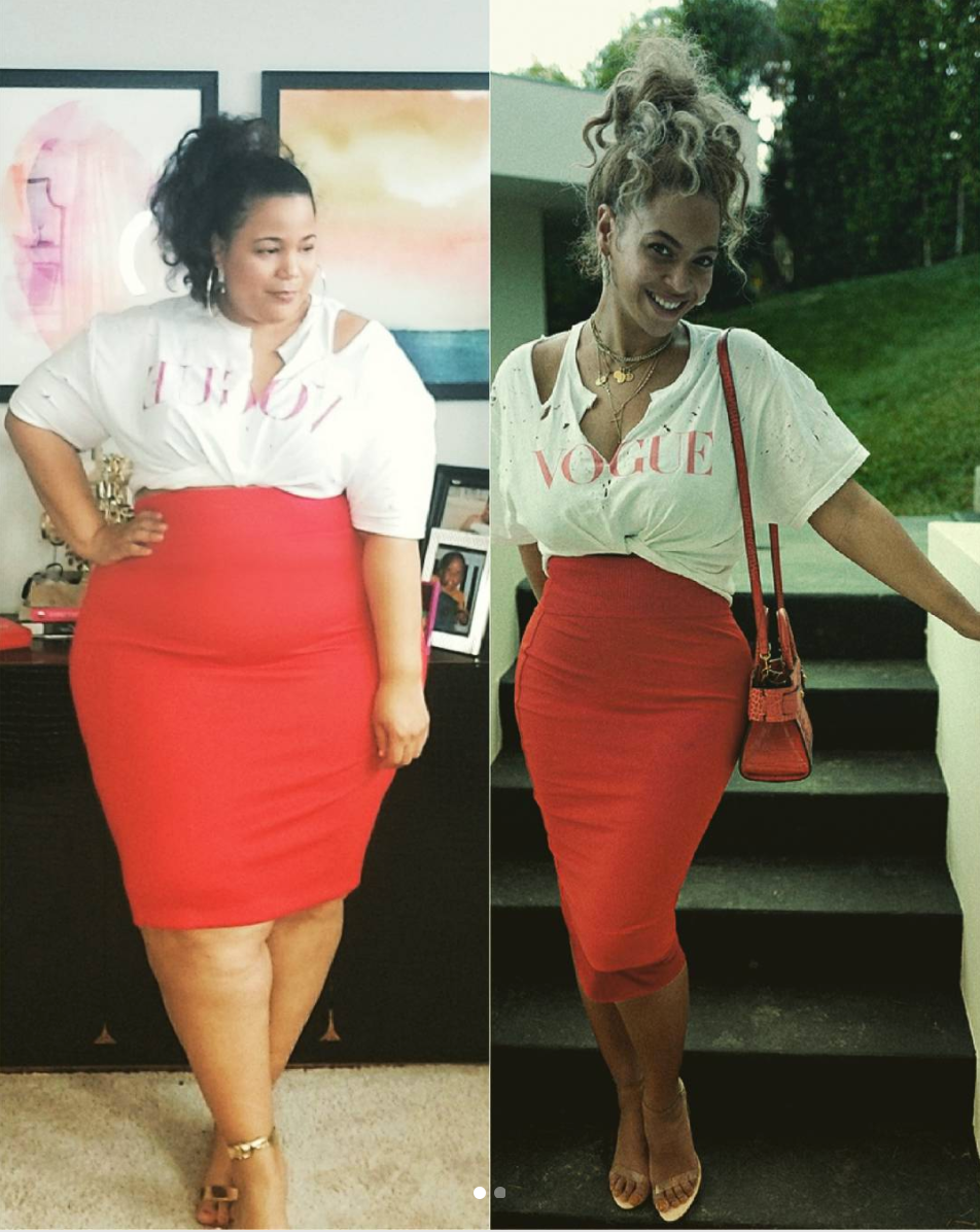 This Curvy Fashion Blogger Recreates A Beyoncé Look—And Absolutely Slays!
